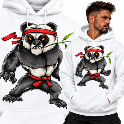BLUZA Z KAPTUREM SPORTY WALKI  KUNGFU ZOO
